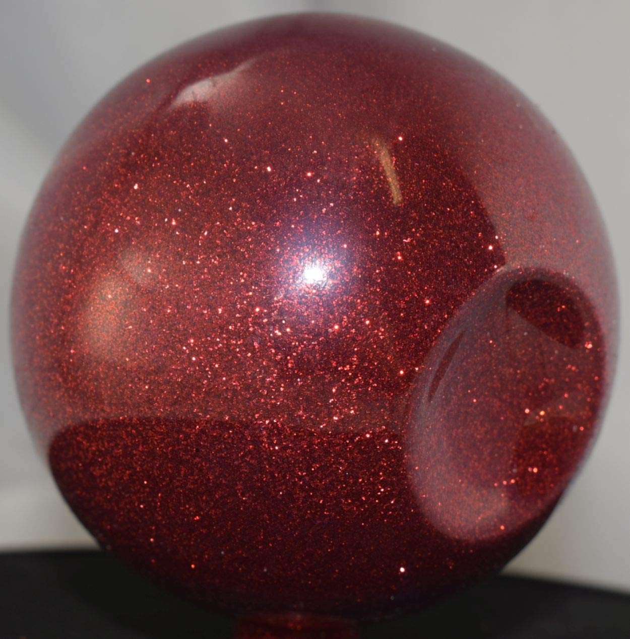 Fire Red Metal Flake Glitter .008 Hex Vintage Paint - 8 Ounce Bottle for Automotive Restoration & Custom Bike Finishes