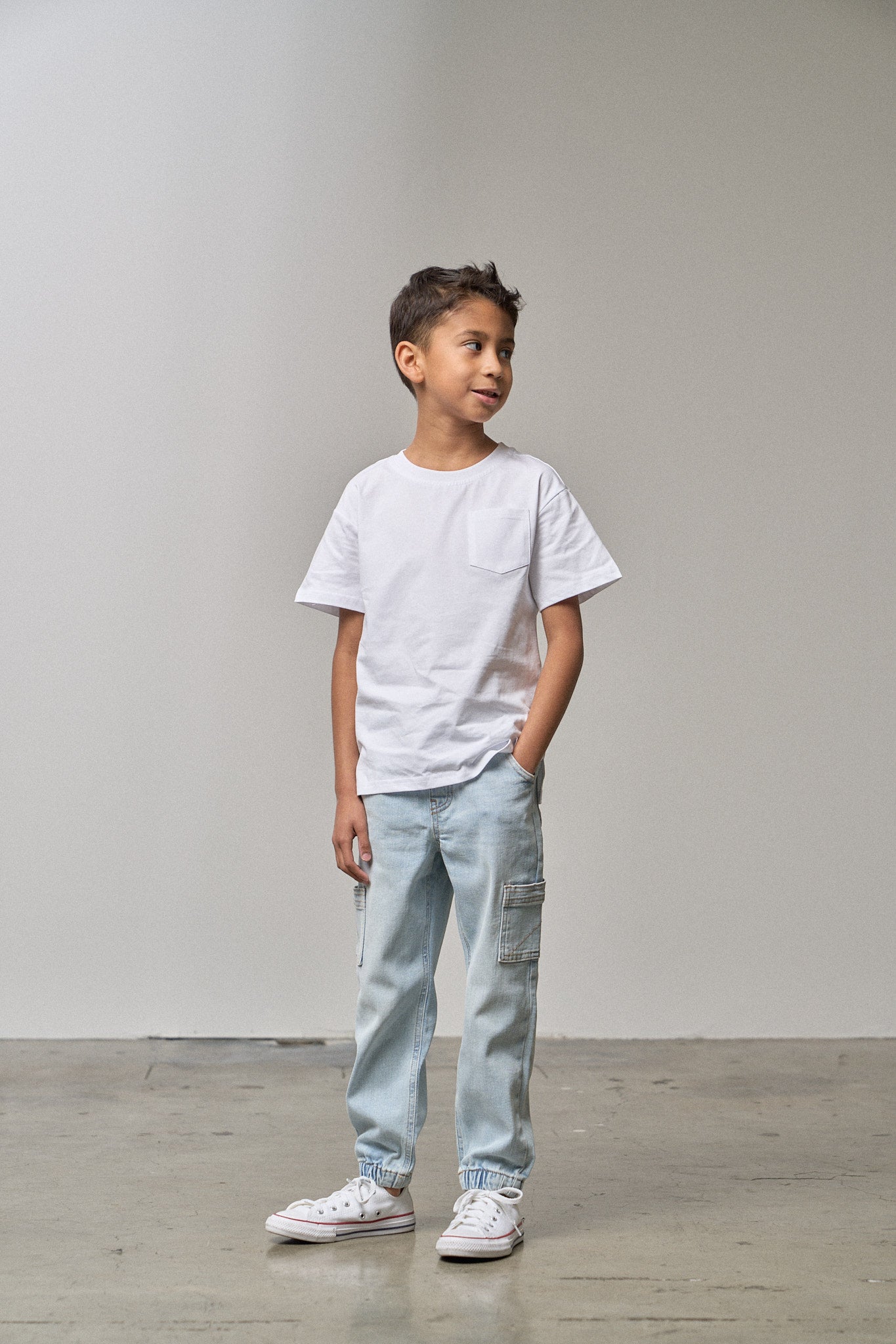 Stylish Light Wash Cargo Denim Joggers for Men - Comfortable & Trendy Casual Pants for Everyday Wear, Workout, or Outdoor Activities