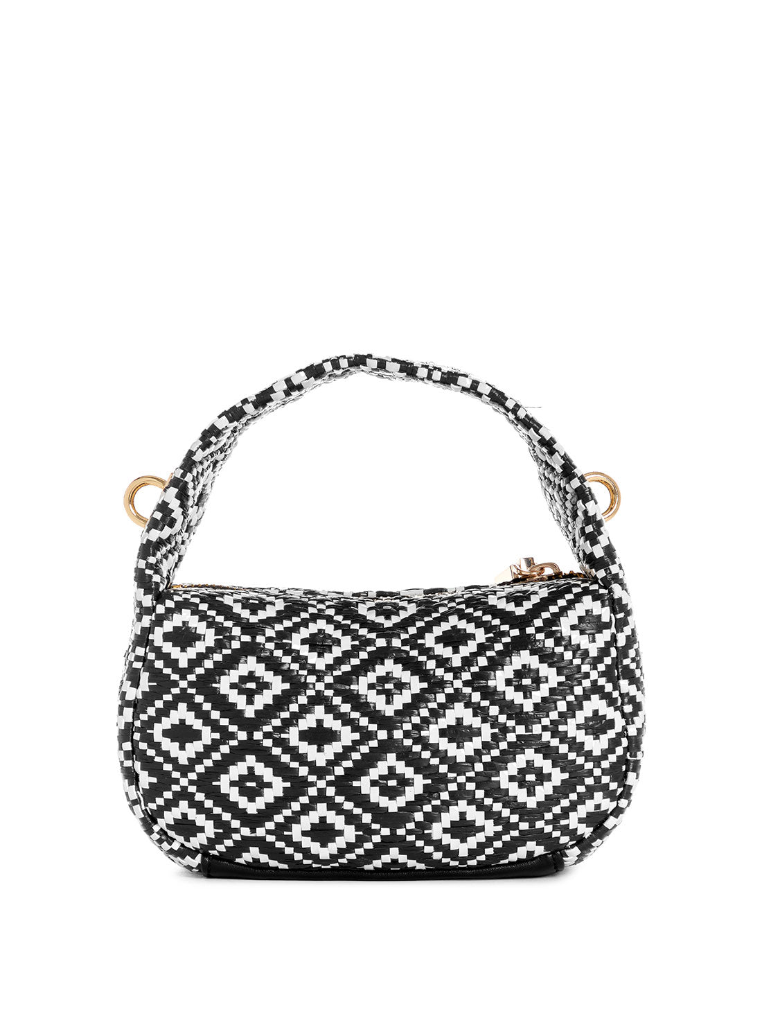 Black Rianee Mini Hobo Raffia Bag - Stylish & Durable Crossbody Purse for Women | Perfect for Beach, Travel & Summer Outfits