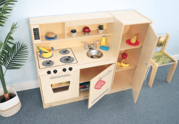 Modern Natural Wood Kitchen Cabinet Set WB6451N - Stylish Storage for Small Kitchens, Apartments & Home Renovations