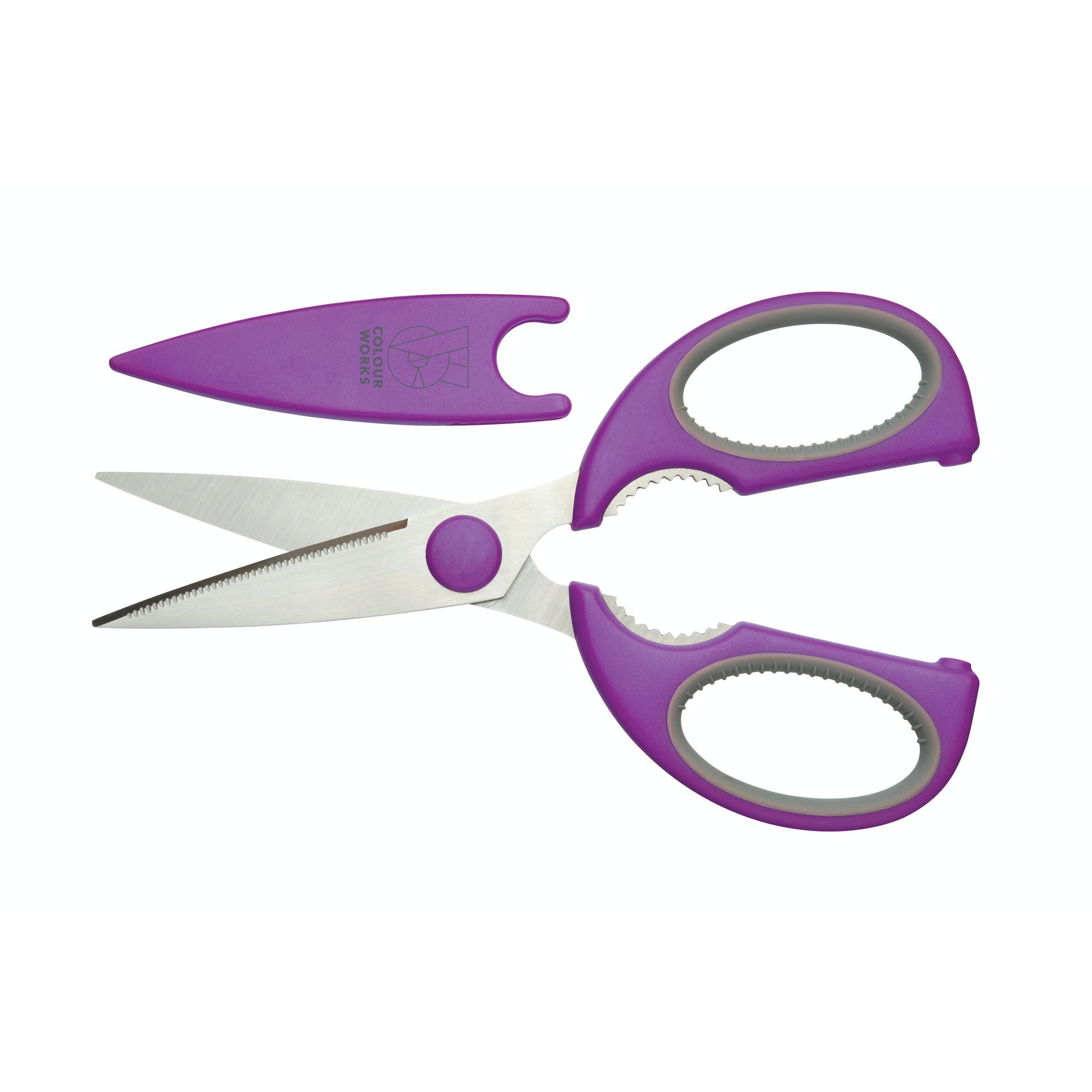 Premium Stainless Steel Kitchen Scissors - Heavy Duty Multi-Purpose Cooking Shears for Cutting Meat, Herbs, Poultry - Perfect for Food Prep, Crafting & Household Use