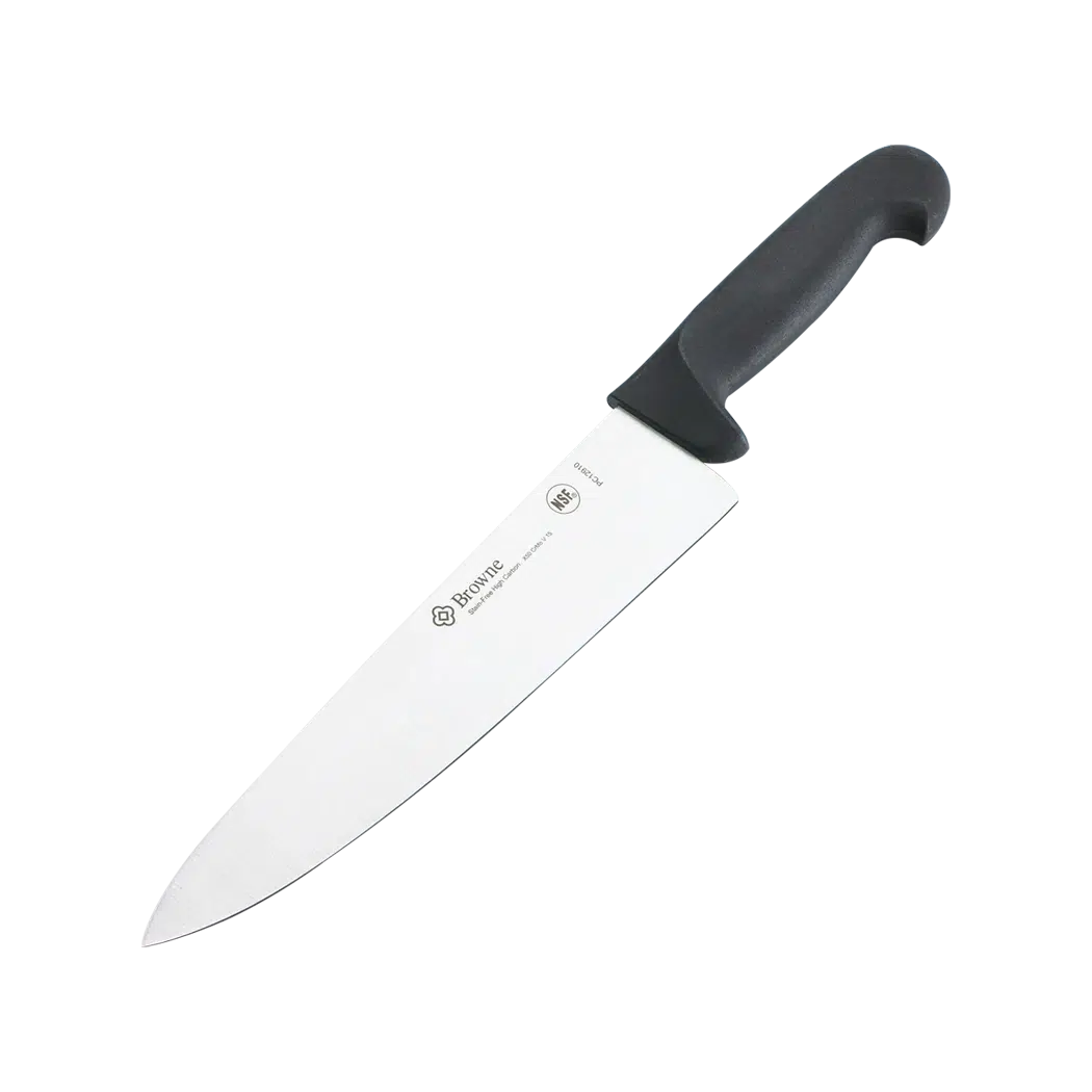 Browne Professional Chef's Knife 10 Inch (25.4cm) - High Carbon Stainless Steel Kitchen Knife with Ergonomic Handle for Precise Cutting - Perfect for Slicing, Dicing, and Chopping Vegetables, Meat, and Fruits