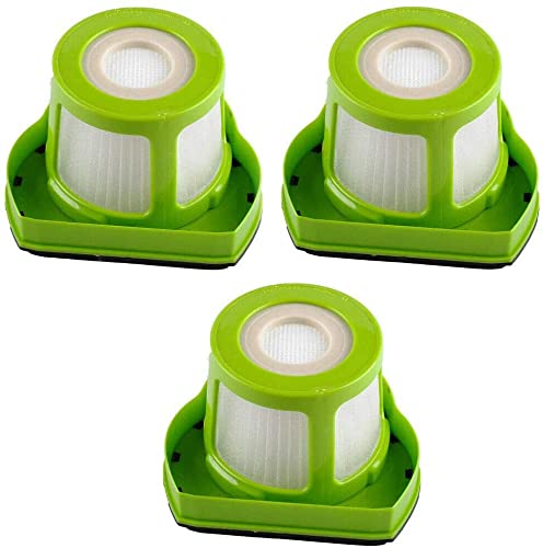 3-Pack Bissell Pet Hair Eraser Hand Vacuum Cleaner Filters - Compatible with Models 1608653 & 1608654 - Perfect for Pet Hair Removal, Car Cleaning & Home Maintenance