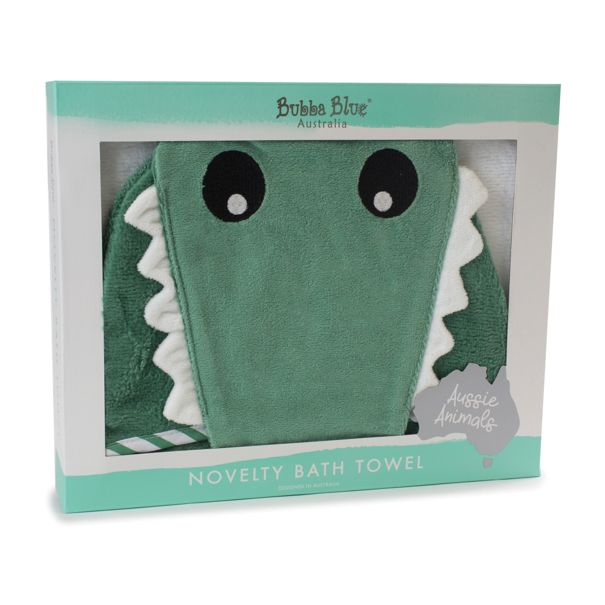 Crocodile Hooded Bath Towel for Kids - Fun Aussie Animal Themed Bath Wrap - Perfect for Swimming, Beach, and Bath Time
