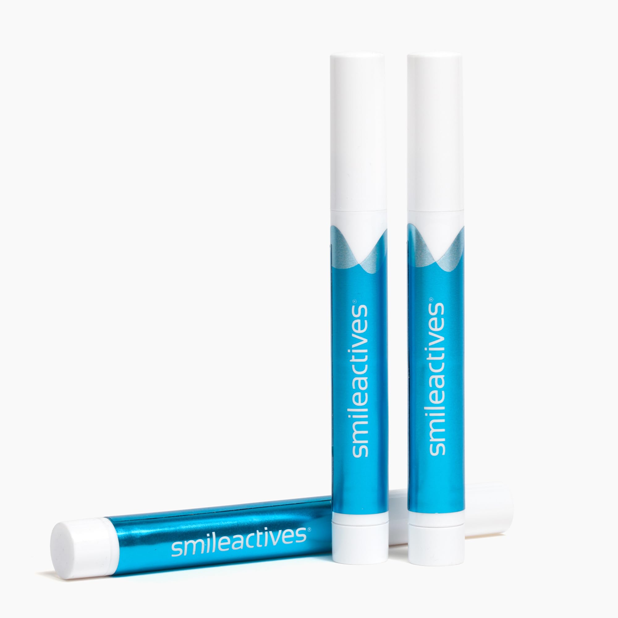 Smileactives Teeth Whitening Pen 3 Pack - Fast Acting Dental Whitening Gel with Precision Brush Tip for Stain Removal & Bright White Smile | Vanilla Mint Flavor, Travel-Friendly & Easy to Use | Perfect for Home, Office & Travel Whitening Routine