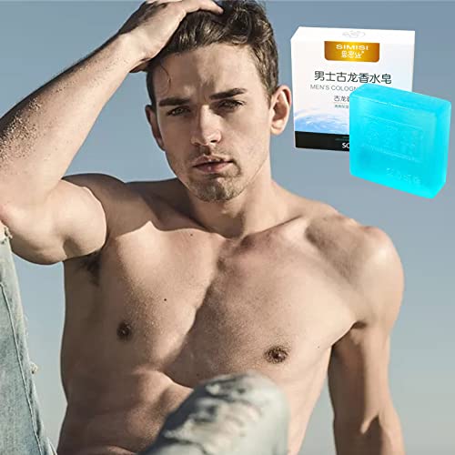 Best Men's Cologne Soap - All Natural Bar Soap for Men with Perfume Scent | Oil Control Face & Body Wash | Perfect for Daily Shower, Gym & Travel (3 Pack)