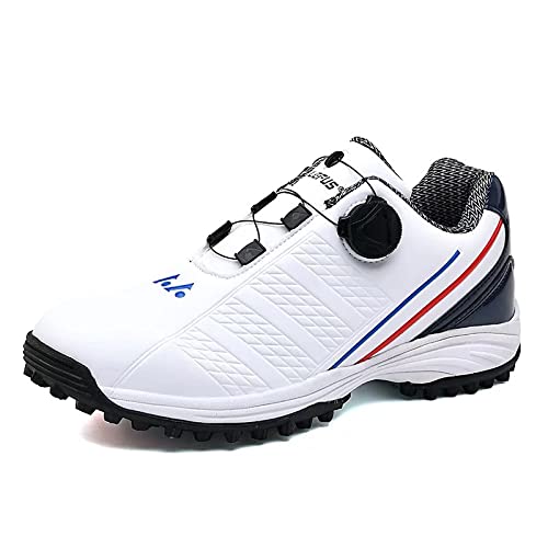 **Men's Waterproof Spikeless Golf Shoes - Comfortable Walking Sneakers for Men - Breathable & Lightweight Design - Perfect for Golf Course & Casual Wear**