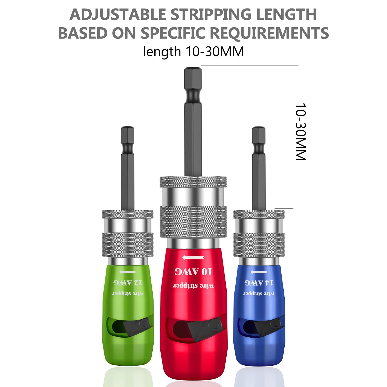 2025 Electric Wire Stripper for Drill - Professional Portable Electrician Tool Set with Quick Cable Stripping & Twisting Function | Ideal for Power Drills, Electrical Wiring & Connector Installation