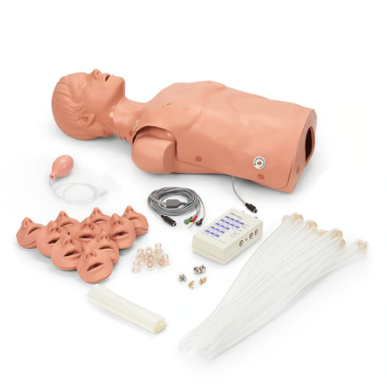 Professional Defibrillation & CPR Training Manikin - Lifesaving First Aid Practice for Medical, Workplace & Emergency Scenarios