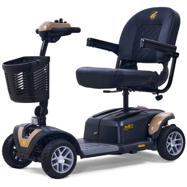 Golden Technologies Buzzaround EX 4 Wheel Mobility Scooter - Lightweight & Foldable Electric Scooter for Adults & Seniors - Ideal for Indoor/Outdoor Use, Shopping Malls & Travel