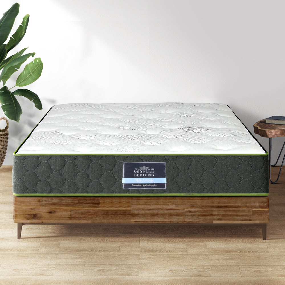 Beryl Series Green Tea Infused Mattress - 25cm Thick Queen Size Bed Mattress for Back Pain Relief & Pressure Relief | Perfect for Master Bedroom, Guest Room & Dormitory