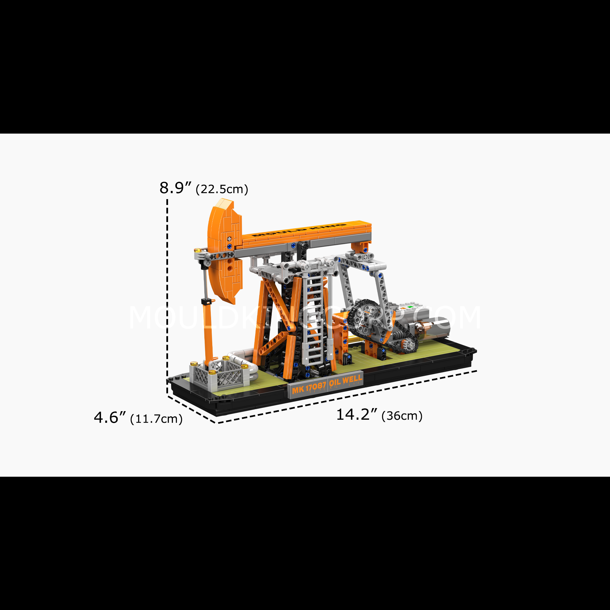 Mould King 17087 Oil Well Building Blocks Set - 840 PCS STEM Construction Toy for Kids & Adults | Perfect for Educational Play, DIY Projects & Collector Display