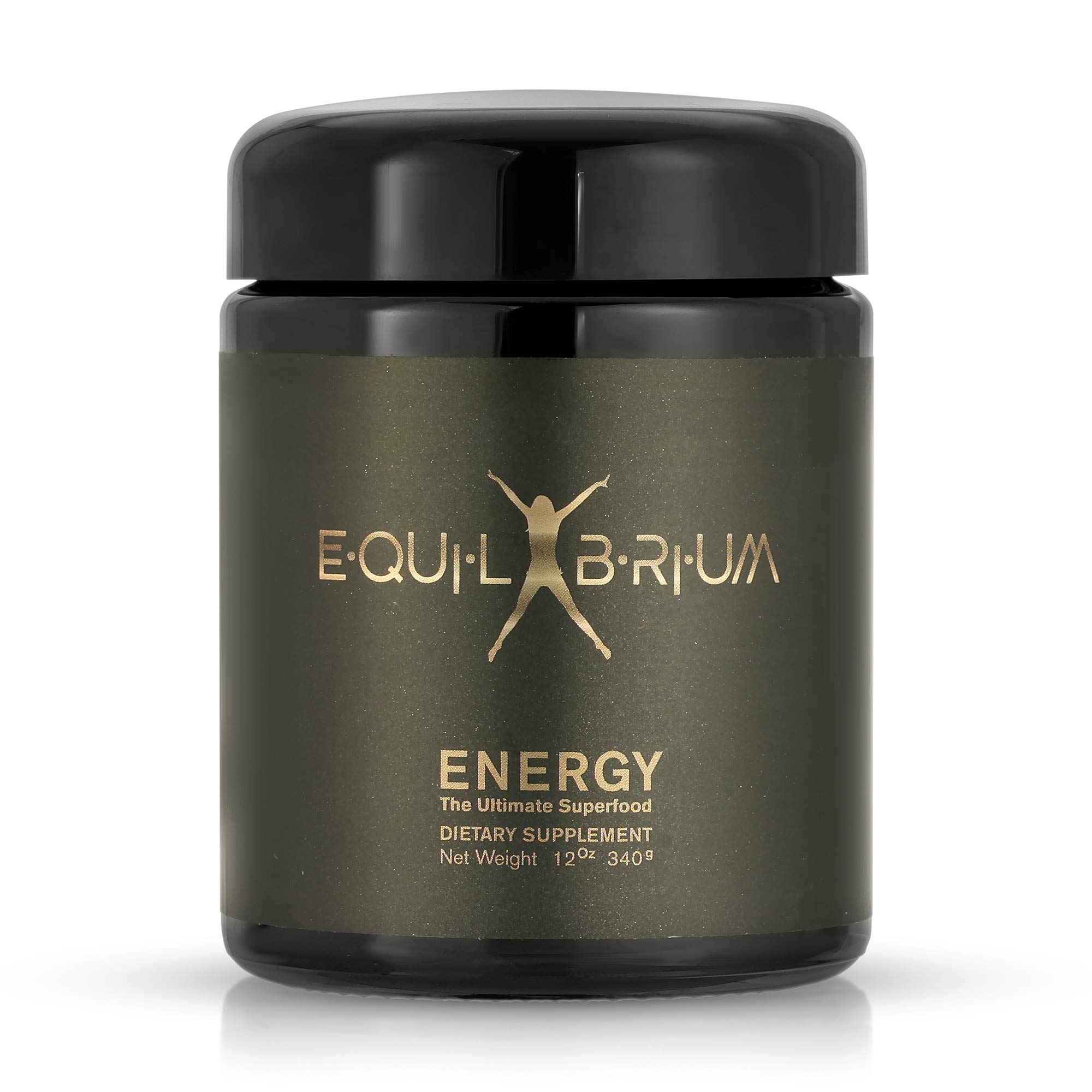 Organic Equilibrium Energy Superfood Powder - 12 oz | Vegan, Gluten-Free Superfood Blend for Smoothies, Shakes & Healthy Breakfast Boost