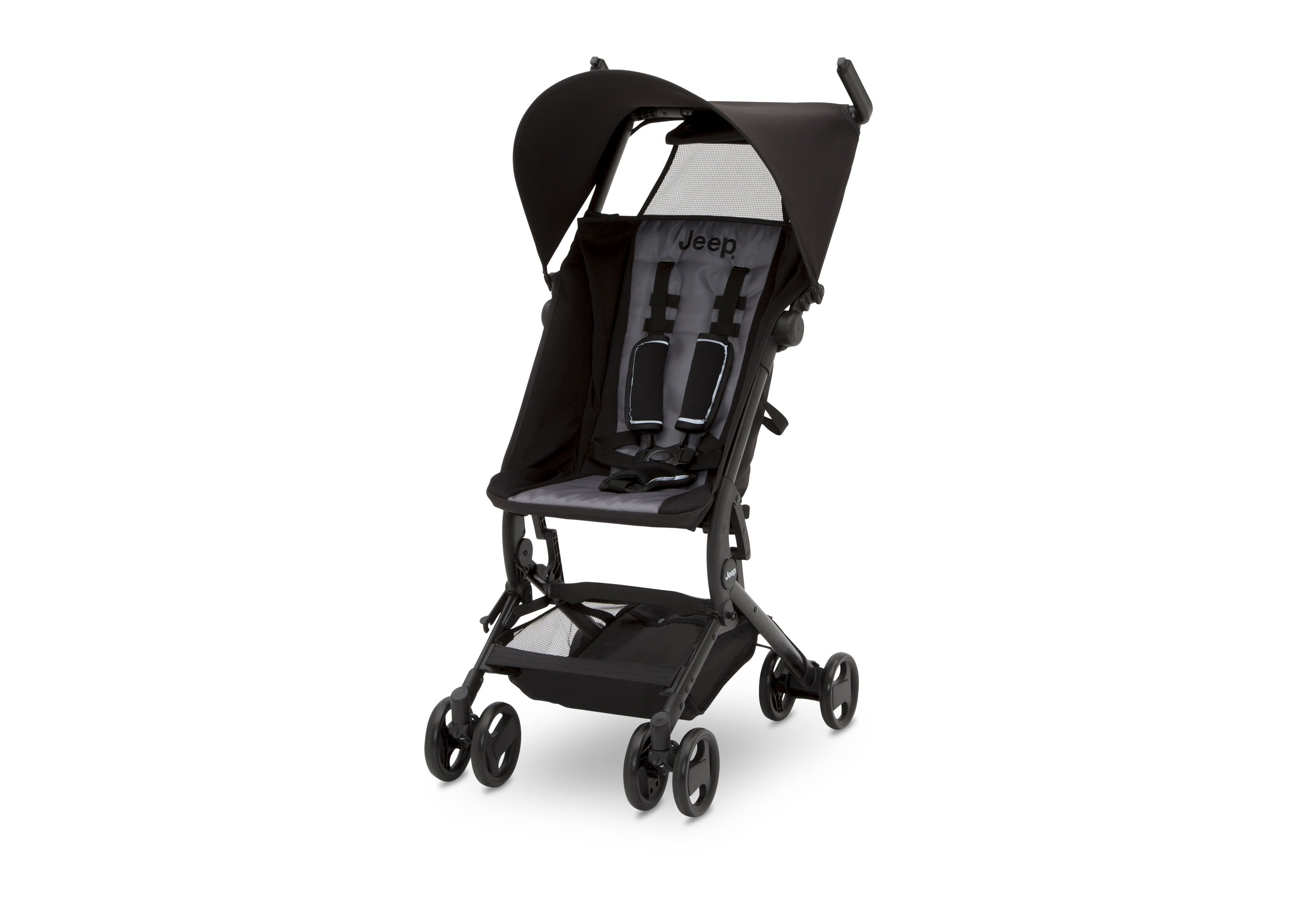 Jeep® Clutch Plus Lightweight Travel Stroller with Adjustable Reclining Seat - Perfect for Airports, Shopping & Family Outings