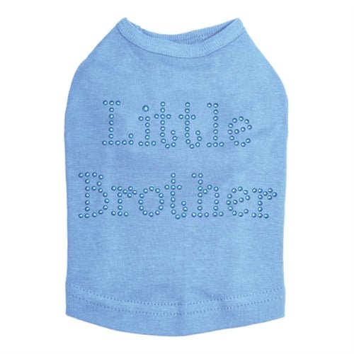 Blue Little Brother Nailheads Dog Tank Top - Stylish Pet Apparel for Small Dogs - Perfect for Summer Walks & Outdoor Adventures