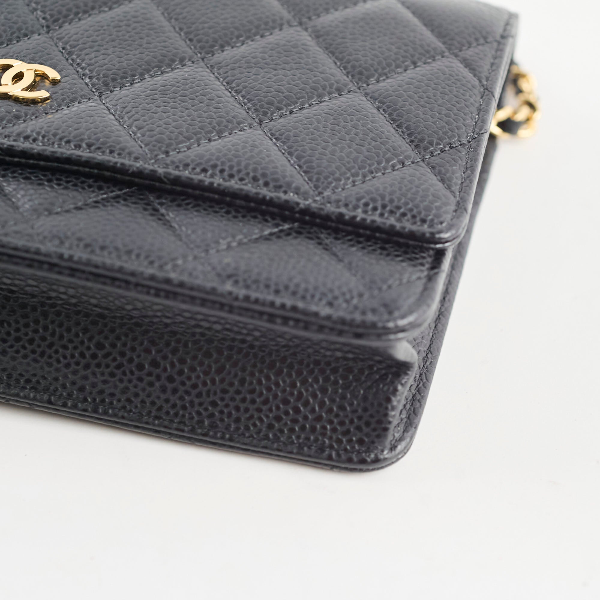 Chanel Caviar Quilted Wallet on Chain WOC Crossbody Bag in Black | Luxury Designer Handbag for Women | Perfect for Evening Out, Parties & Special Occasions