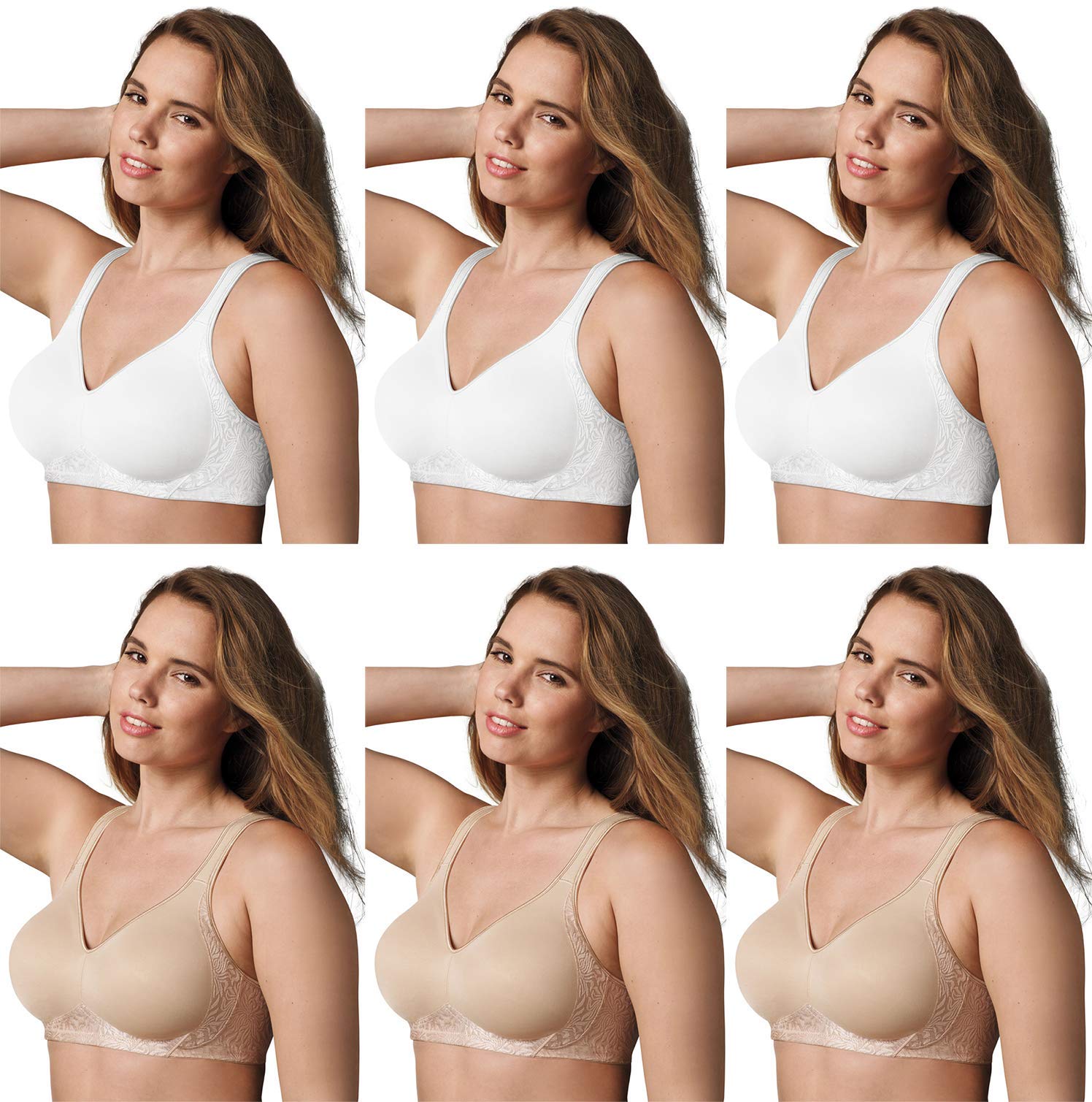 Multi Pack Women's 18 Hour Seamless Smoothing Bra - Comfortable All Day Wear for Work, Yoga & Daily Activities