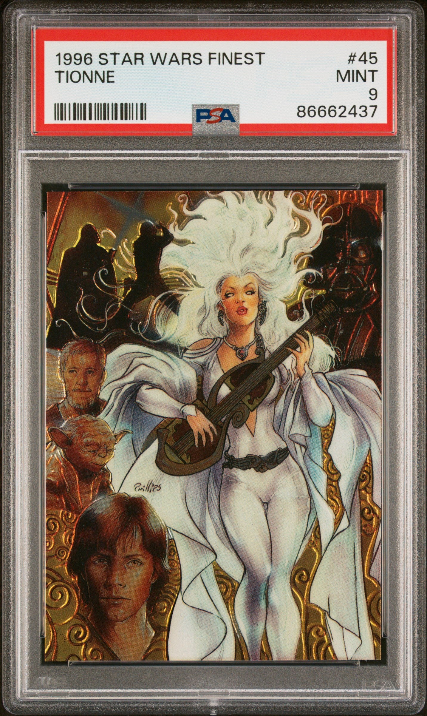 1996 Star Wars Finest Tionne #45 PSA 9 Graded Trading Card - Rare Collectible for Star Wars Fans & Card Collectors | Perfect for Display, Investment & Nostalgic Gift Giving