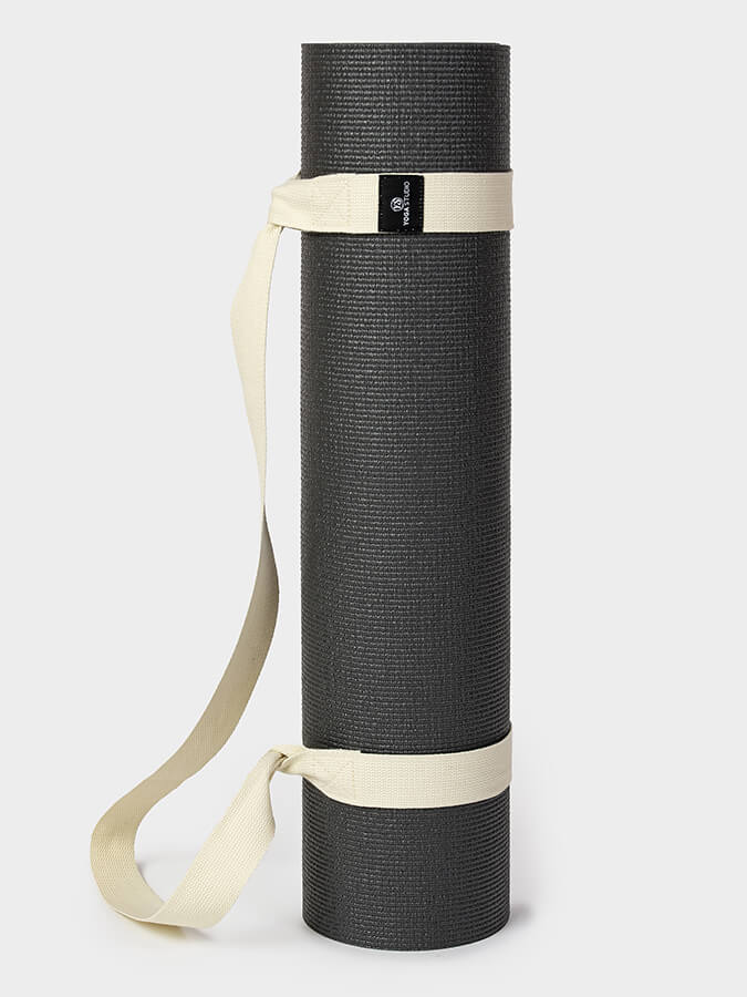 Organic Cotton Yoga Mat Strap Carrier for Yoga Studio - Premium Yoga Mat Holder with Adjustable Shoulder Strap - Perfect for Yoga Class, Gym, Travel & Outdoor Workouts