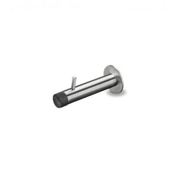 70mm Wall Door Stop with Coat Hook - Heavy Duty Door Stopper for Home, Office & Dorm - Prevent Door Damage & Hang Coats, Hats & Bags (White)