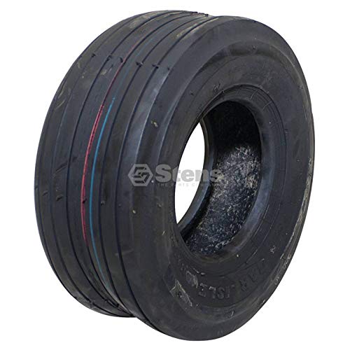 Stens 165-344 Carlisle Tubeless Tire - Rib - 4-Ply - 11-400-4 | Heavy-Duty Tractor & Lawn Mower Tires for All-Terrain Performance