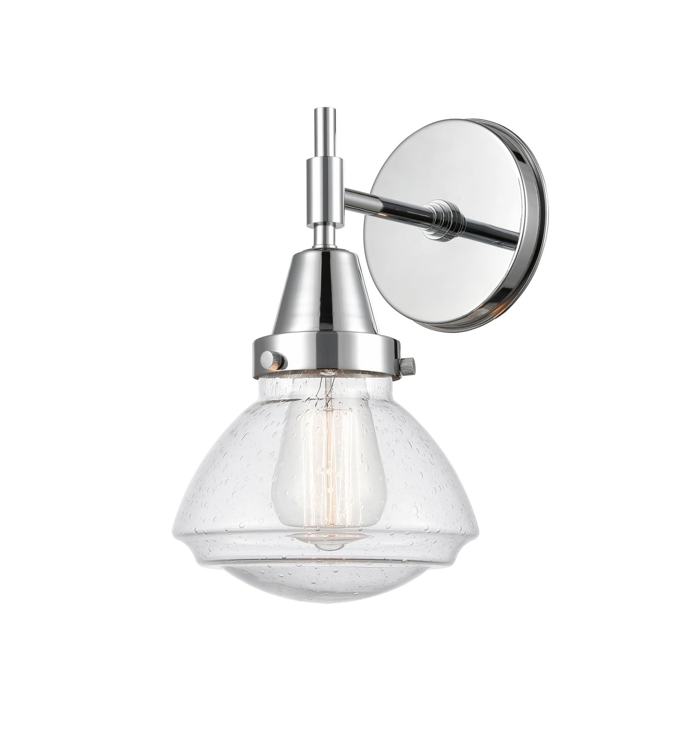 Innovations 447-1W-PC-G324-LED Modern LED Wall Sconce Light Fixture - Energy Efficient Indoor/Outdoor Lighting for Bedroom, Hallway, Porch & Patio