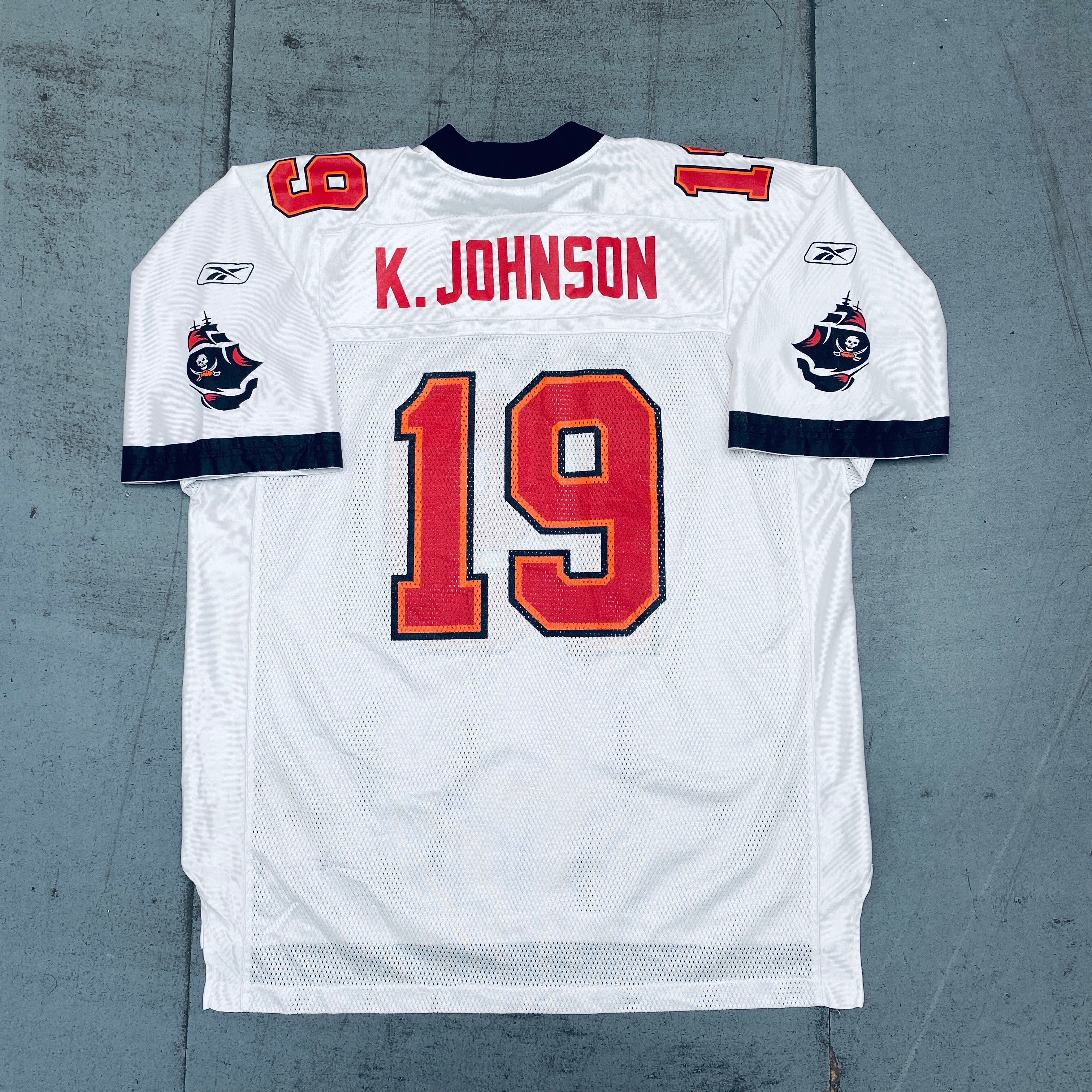 Authentic Tampa Bay Buccaneers Keyshawn Johnson 2002/03 NFL Jersey - Size XL | Vintage Football Collectible for Fans & Sports Memorabilia
