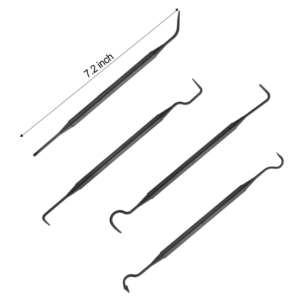 **Accmor Universal Gun Cleaning Kit - 4 Double-Ended Brass, Steel & Nylon Bristle Brushes & 4 Polymer Picks for Rifle, Pistol & Firearm Maintenance - Perfect for Hunting, Shooting Range & Home Gun Care**