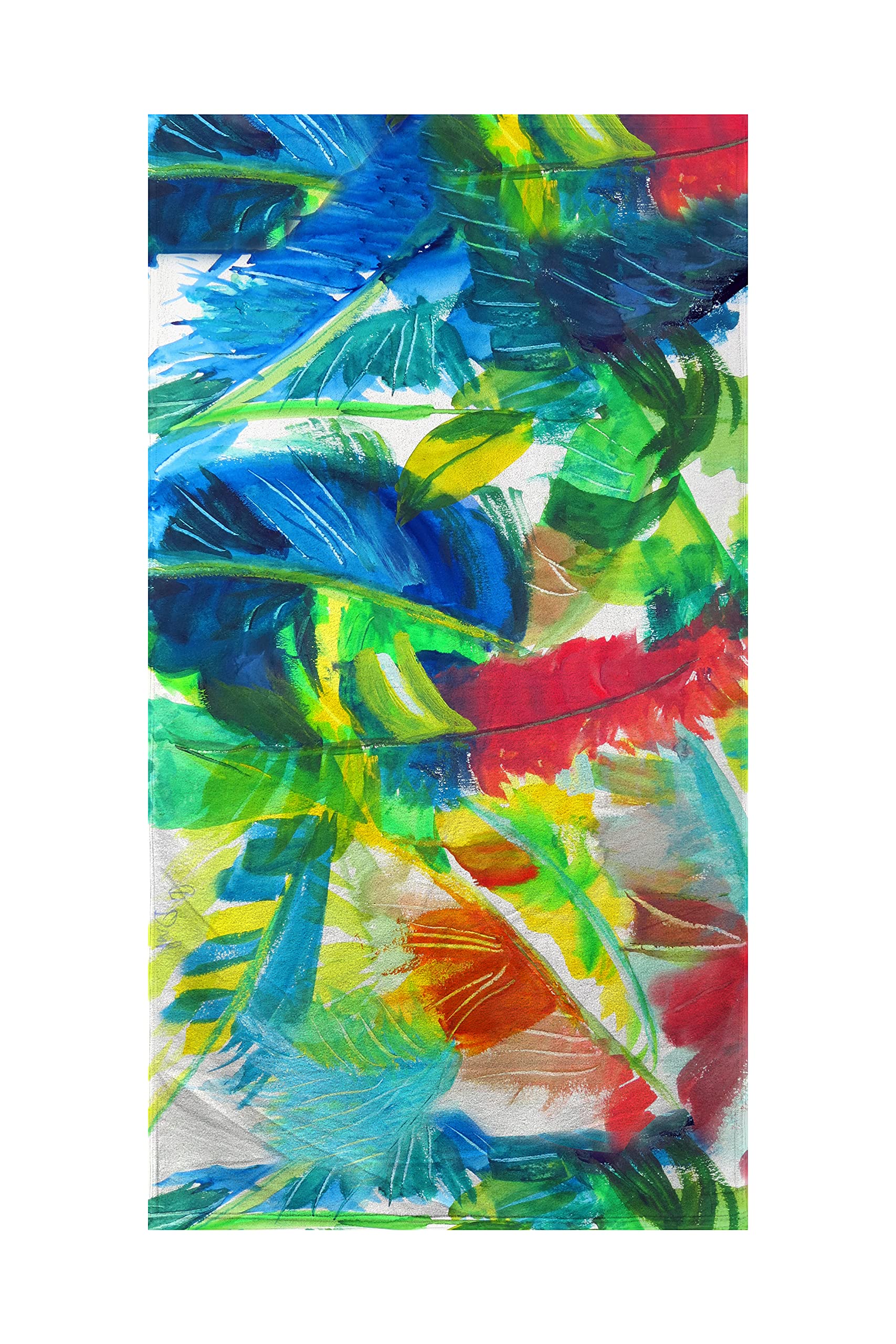 Betsy Drake Abstract Palms Beach Towel - Soft Quick-Dry Bath Towel for Pool, Beach & Travel - Tropical Design for Summer Vacation & Outdoor Activities