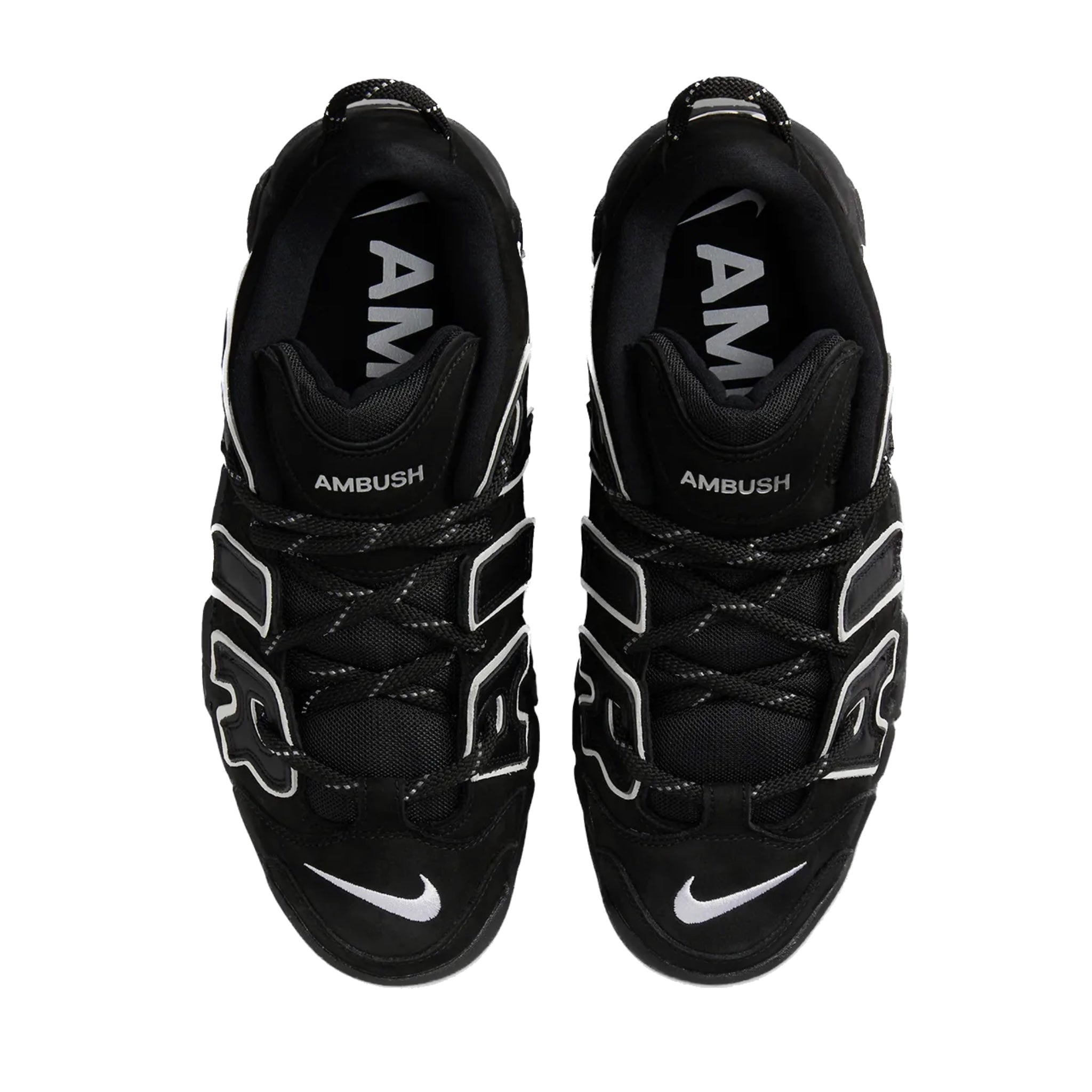 Nike Air More Uptempo Low Ambush Sneakers - Black & White Basketball Shoes for Men | Streetwear Fashion & Casual Wear