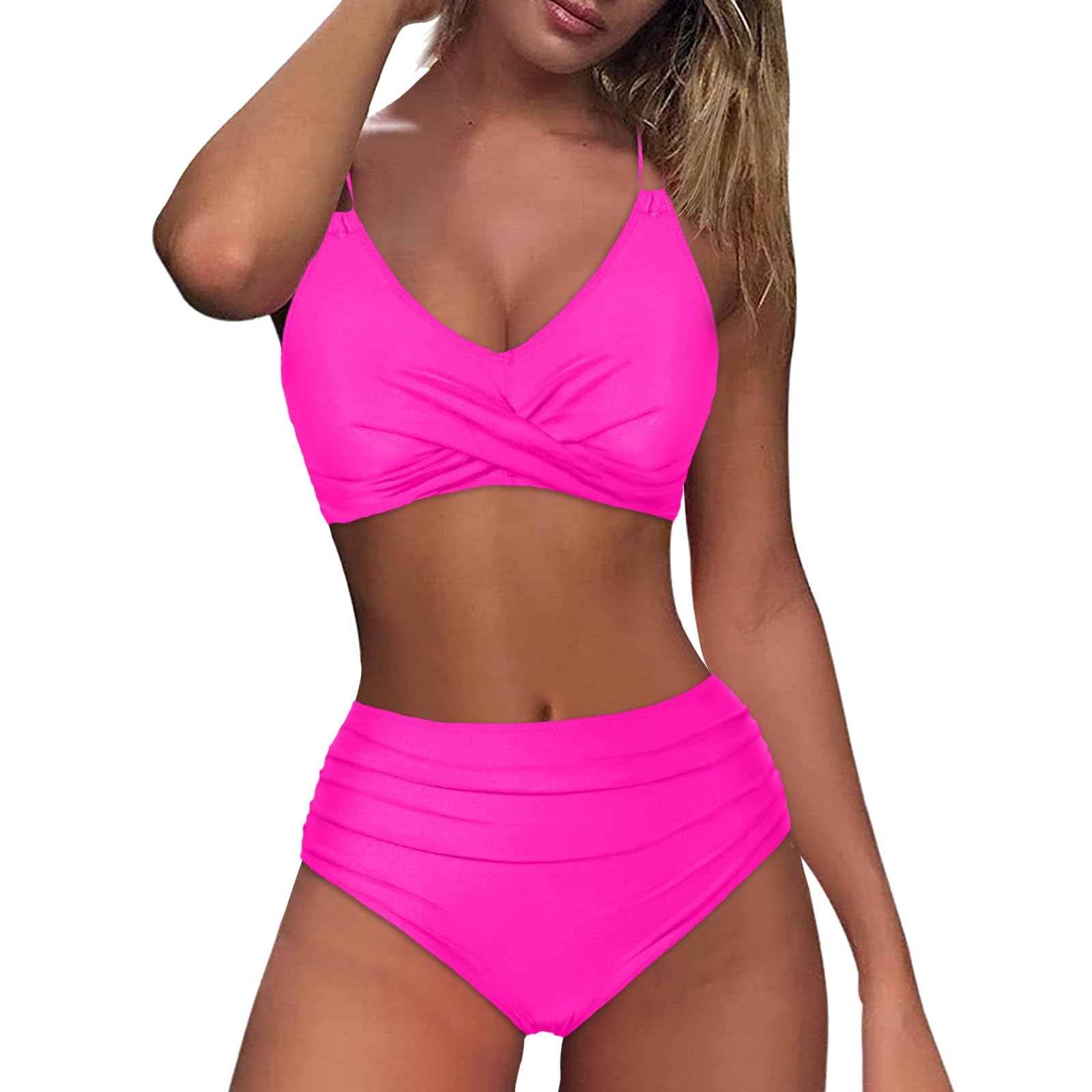Trendy Sexy Women's Swimsuit - Sleeveless Bikini Set for Beach & Pool 2024