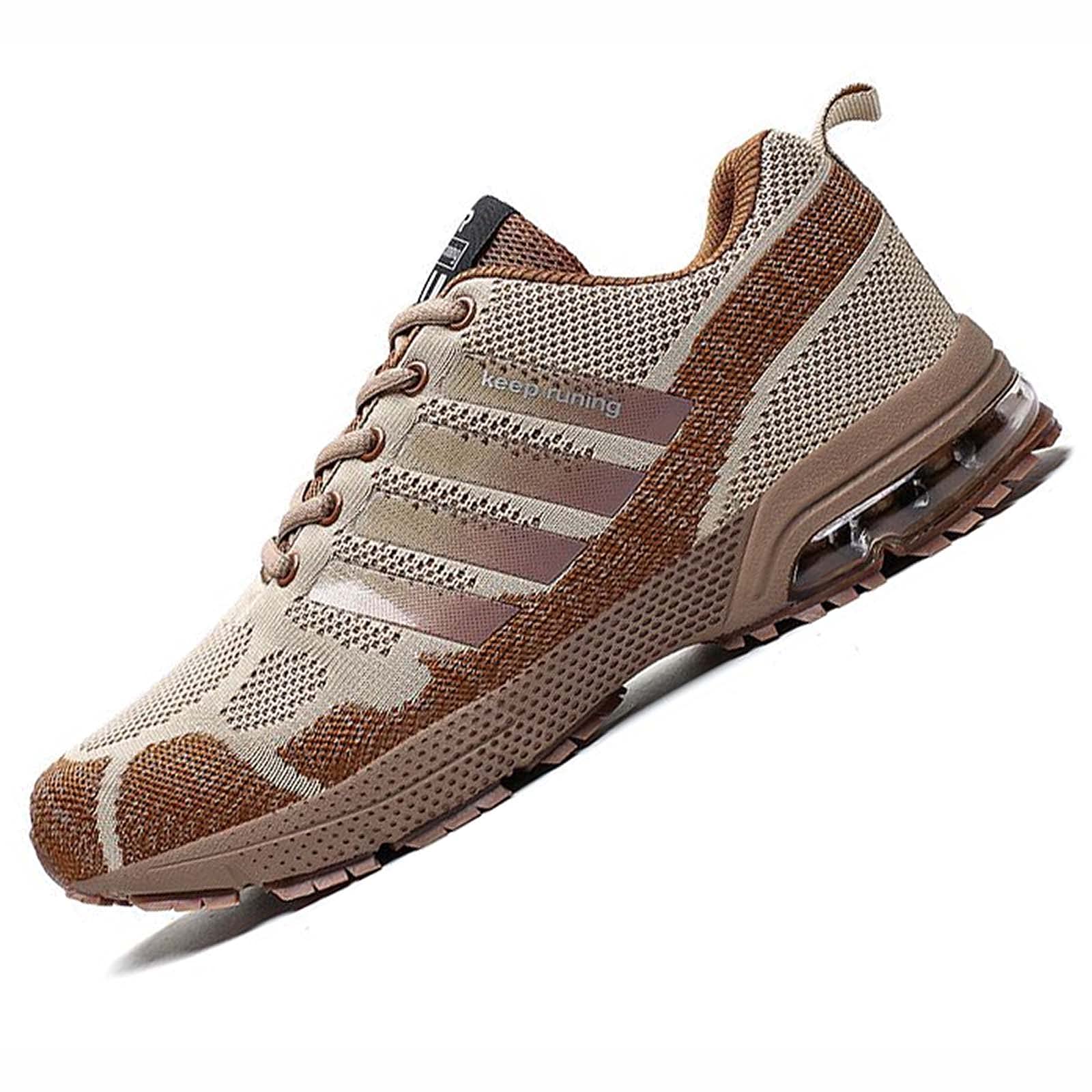 **XSJK Men's Professional Golf Shoes - Lightweight Breathable Outdoor Sports Shoes for Summer, Size 12 Brown - Perfect for Golf Course & Casual Wear**
