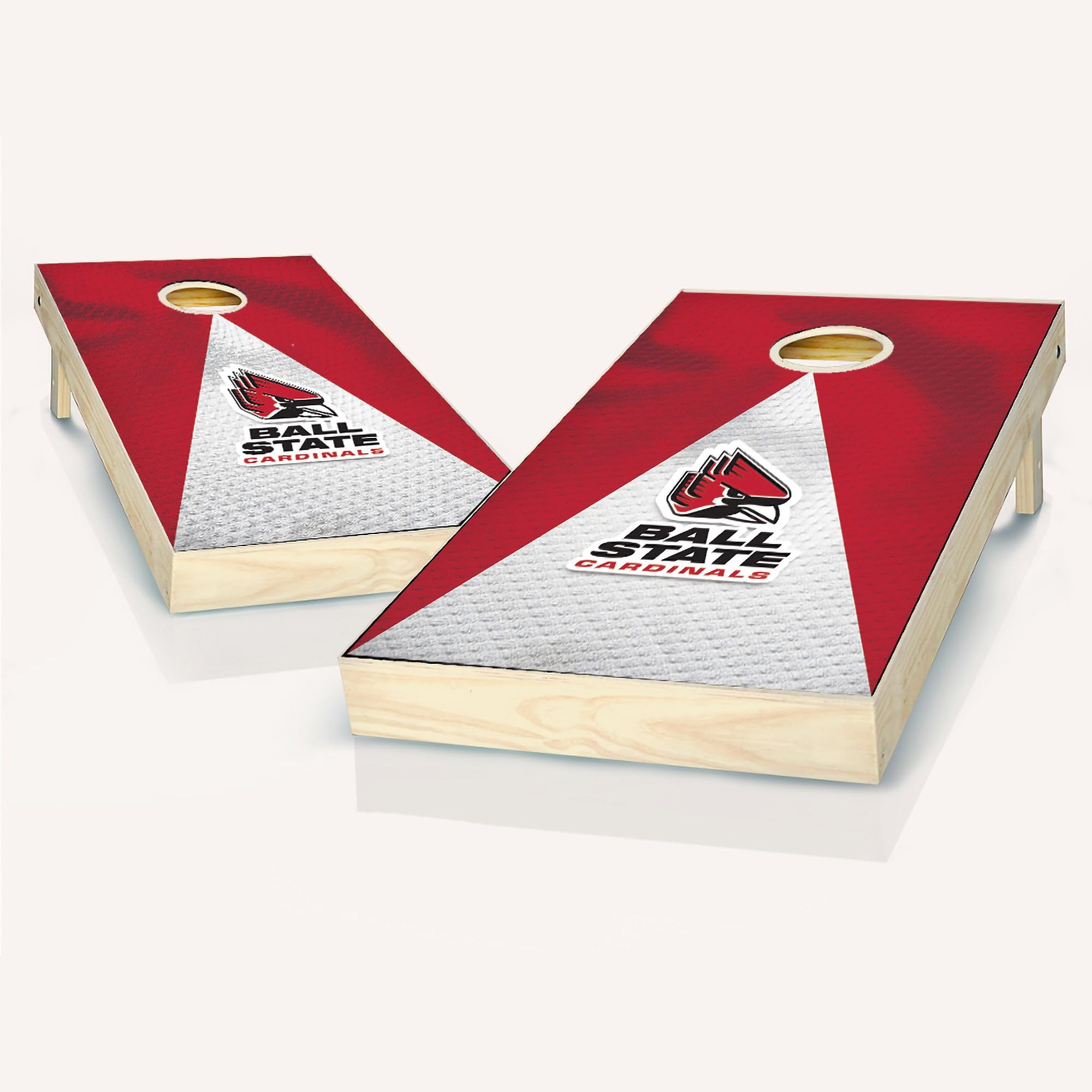 Ball State University Cornhole Game Set - 2 Premium Wooden Boards & 8 Team Logo Bean Bags - Official NCAA Licensed Outdoor Tailgating & Backyard Party Game