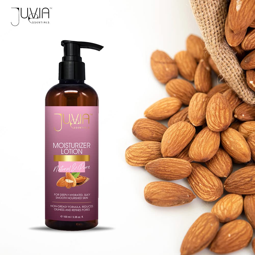 Juvia Essentials Hydrating Moisturizer Lotion 100ml - 2 Pack Skincare Set for Dry & Sensitive Skin | Daily Face & Body Moisturizer for Women & Men | Perfect for Home, Office & Travel Use