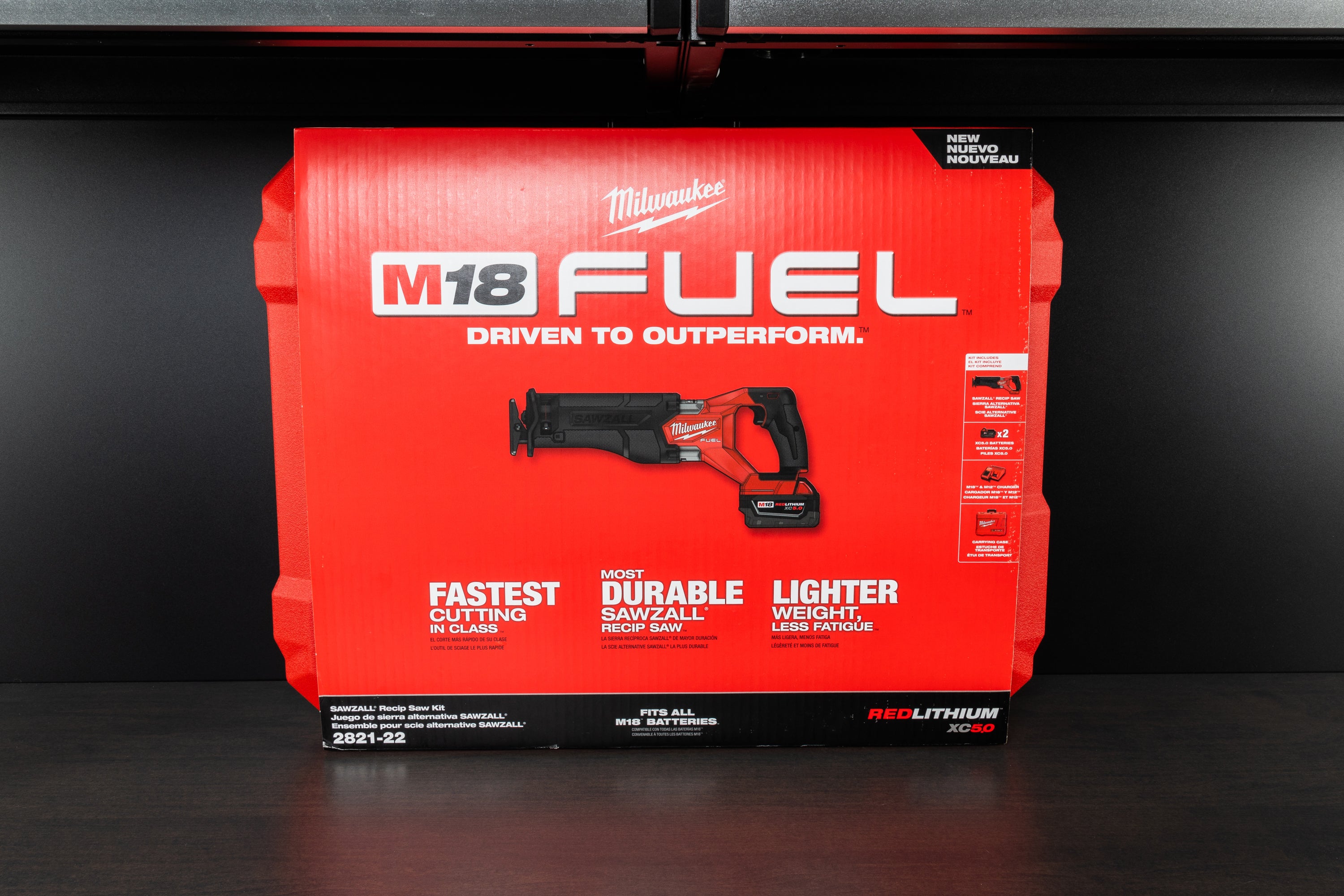 Milwaukee M18 Fuel SAWZALL® Reciprocating Saw - Cordless Power Tool with Brushless Motor for Wood & Metal Cutting - Perfect for Construction, Demolition & DIY Projects