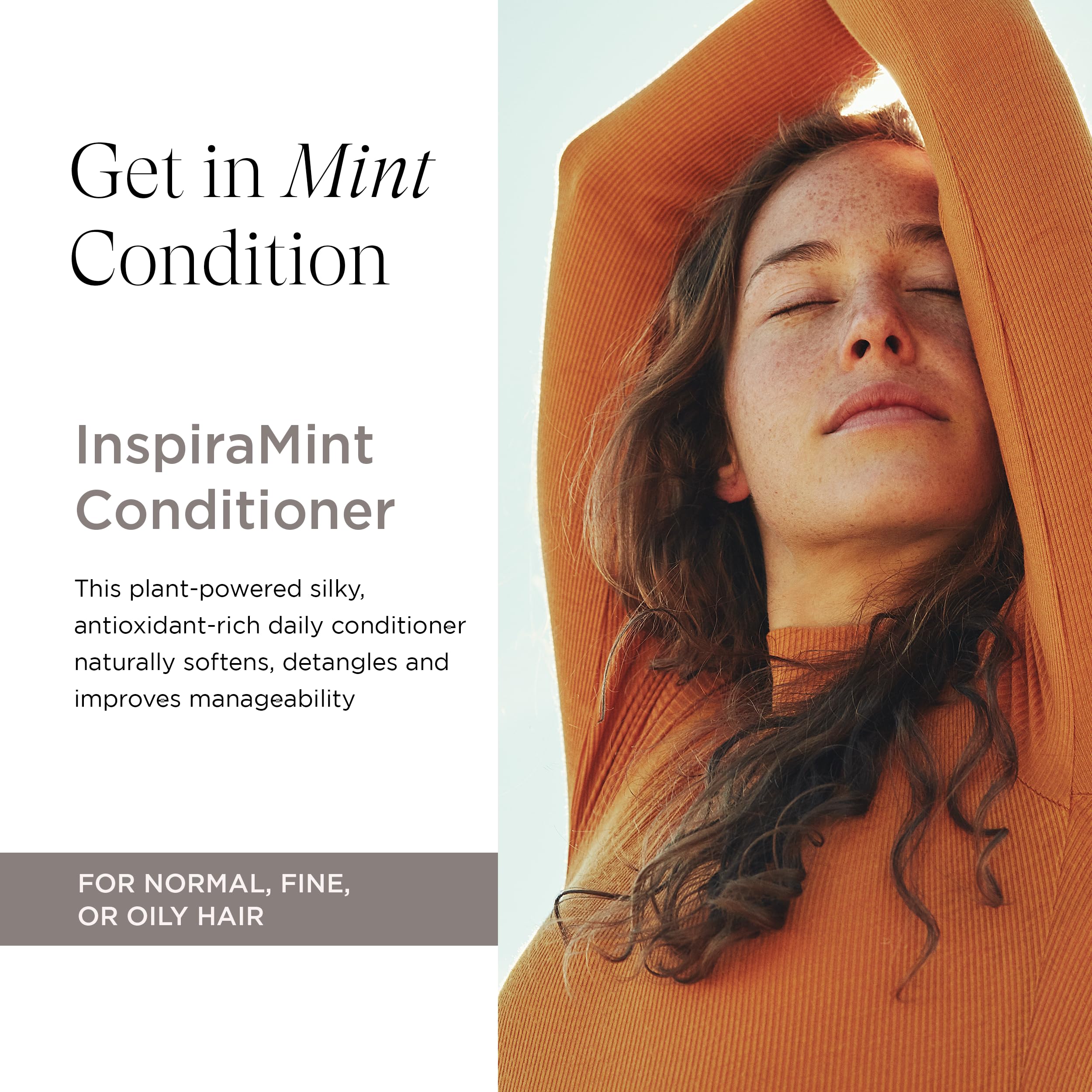 Invigorating Organic Peppermint Oil Conditioner for Fine & Oily Hair - Hydrating, Refreshing Vegan Hair Treatment (32 Fl Oz) | Perfect for Daily Use & Scalp Refreshment