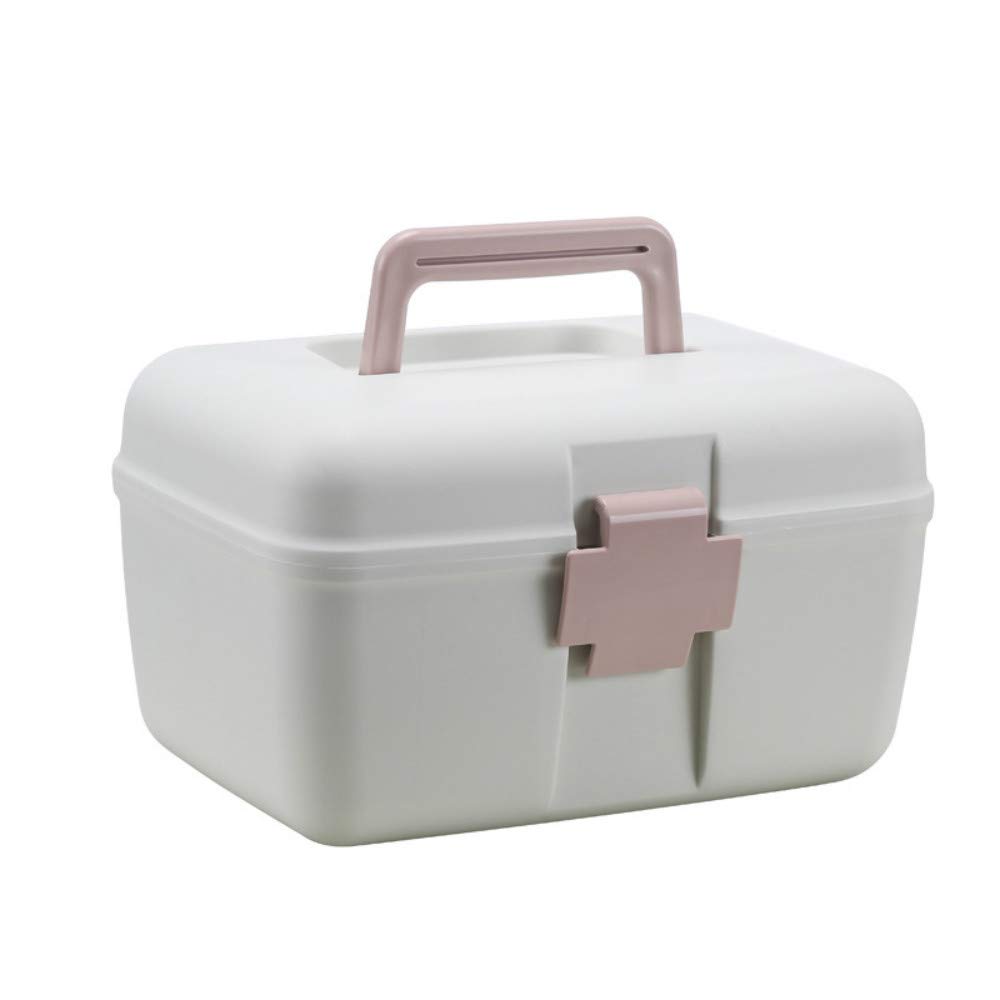Multi-Functional Pet Medicine Storage Box - Portable Household First Aid Organizer for Dogs & Cats (Nordic Pink) | Perfect for Travel, Home & Veterinary Use