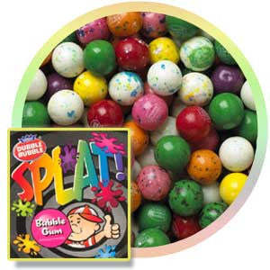 Dubble Bubble Splat Gumballs - 850 Count Bulk Pack | Fun Chewing Gum for Parties, Events & Vending Machines | Assorted Fruit Flavors