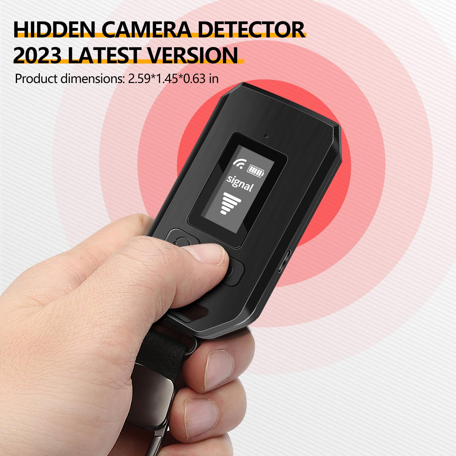 Hidden Camera Detector & Bug Finder - Anti Spy Device for GPS Tracker & Wireless Signal Detection | Privacy Protector for Home, Office & Travel Security