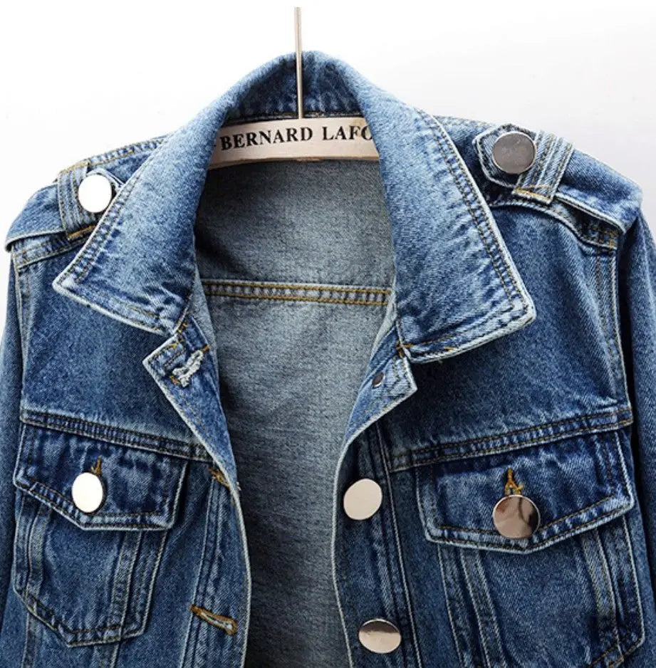 Women's Denim Jacket - 2020 Spring Summer Fall Casual Streetwear for Women | Office & Daily Wear | Fashion Outerwear for OL & Female Professionals