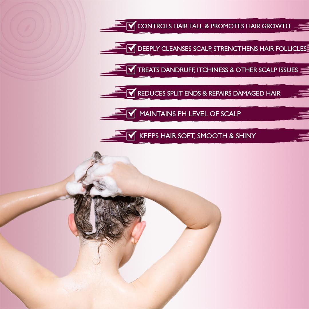 Nimbarka Neem & Onion Shampoo for Hair Growth & Hair Fall Control - 250ml | Natural Ayurvedic Formula for Thicker, Stronger Hair | Perfect for Daily Use & Scalp Care