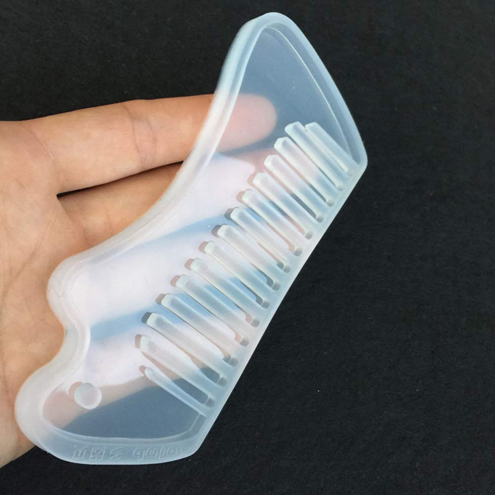 SUPVOX 8pcs Silicone Comb Molds for Resin Epoxy Casting - DIY Hair Comb Making Kit for Crafting, Jewelry Making, and Unique Gift Creation (Perfect for Home Decor & Handmade Accessories)