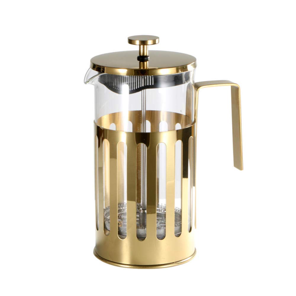 Premium French Press Coffee Maker - 1000ml High Borosilicate Glass Coffee & Tea Maker with Stainless Steel Filter (21.5x10cm) - Perfect for Home, Office & Camping Brewing