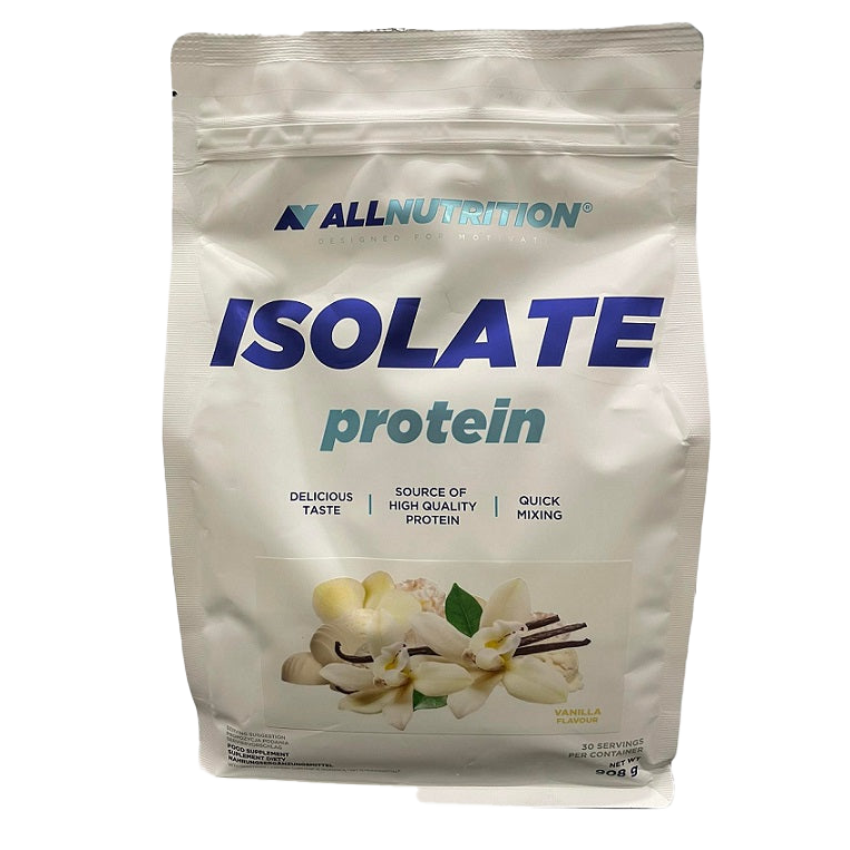 AllNutrition Whey Protein Isolate Powder - Vanilla Flavor, 908g (2 lbs) for Muscle Recovery & Post-Workout Shakes | Gym, Fitness & Bodybuilding Supplement