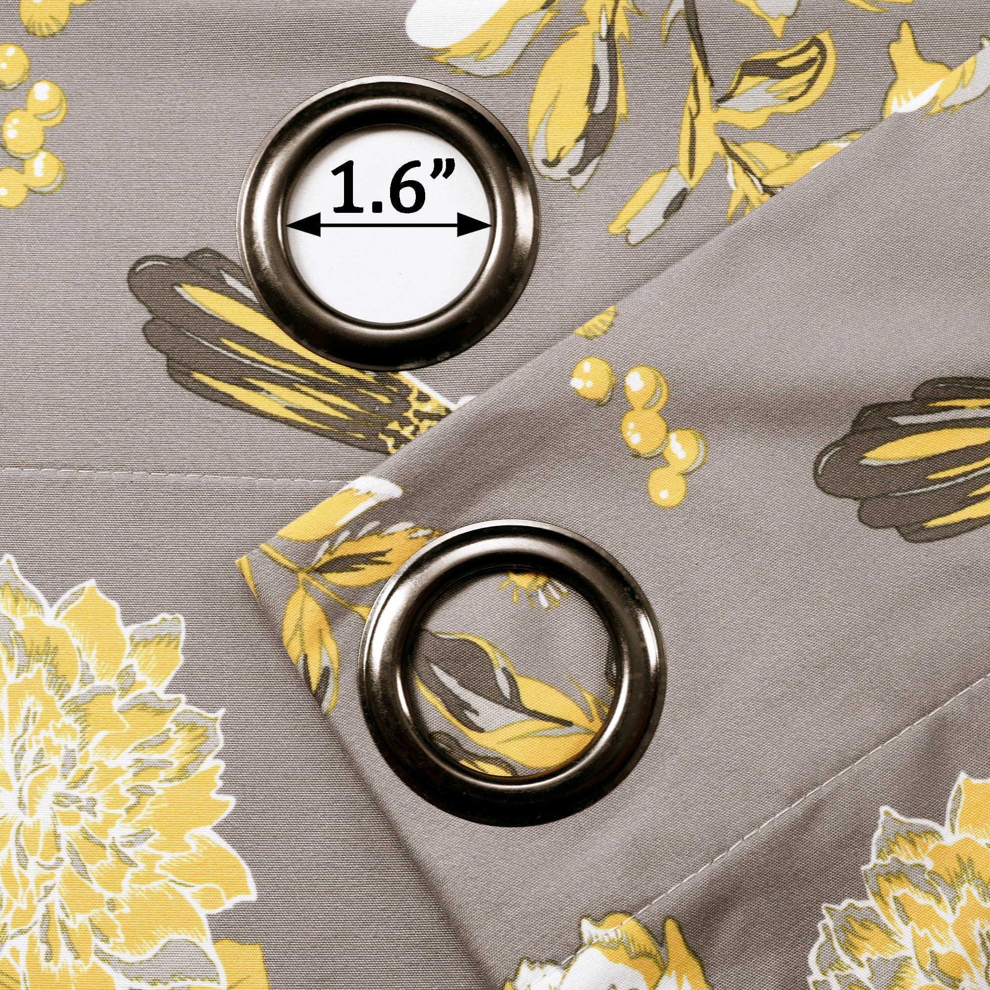 Farmhouse Style Blackout Curtains with Bird & Flower Design - Thermal Insulated Grommet Window Panels for Living Room & Bedroom - Noise Reducing & Energy Saving Home Decor