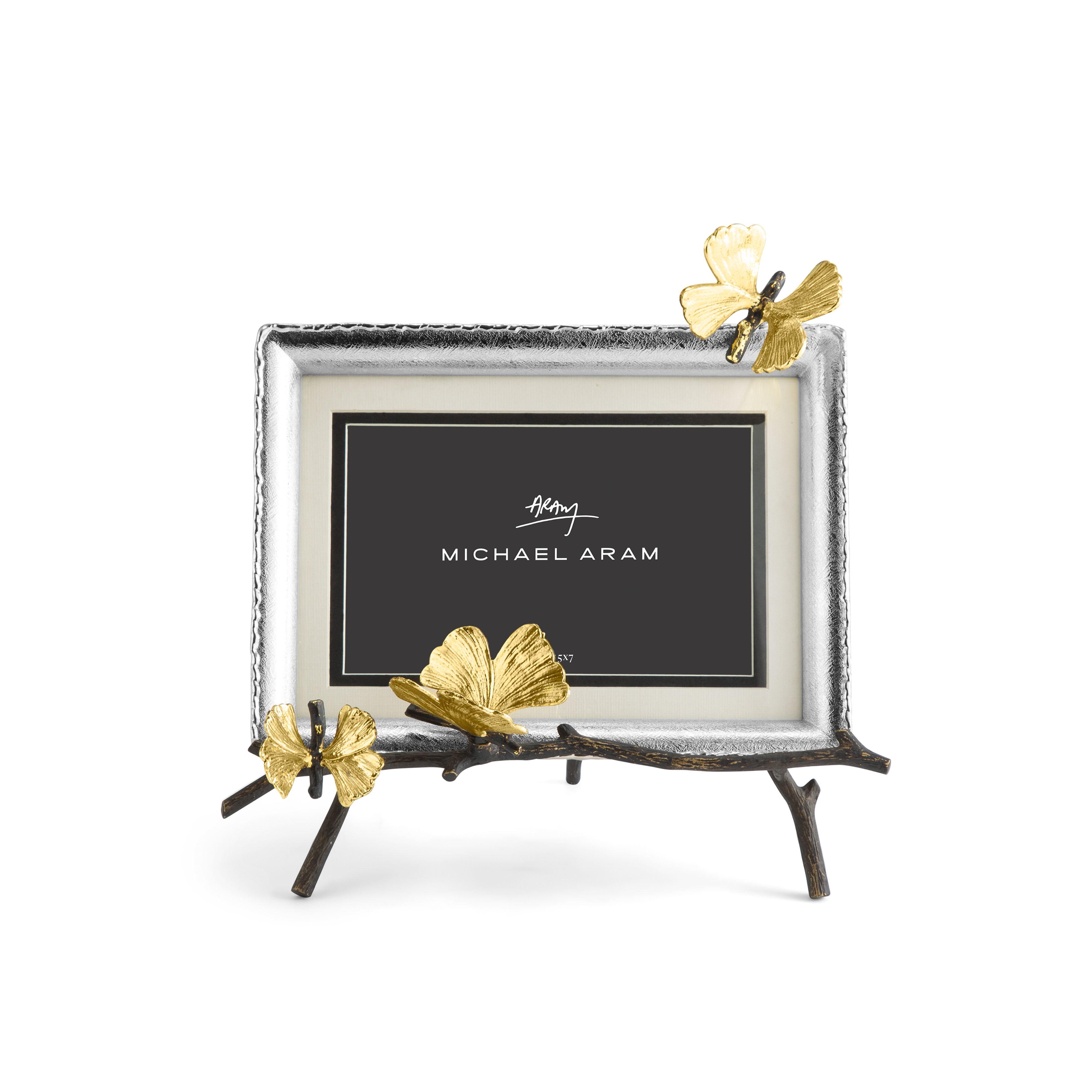 Butterfly Ginkgo Picture Frame - Elegant Home Decor for Wall Art, Photo Display, and Gift Giving - Perfect for Living Room, Bedroom, and Office Decorations