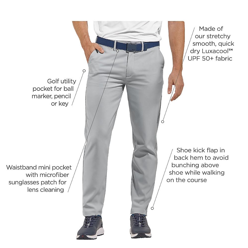 Coolibar UPF 50+ Men's Performance Pants - Sun Protective Outdoor Hiking & Travel Pants for UV Protection