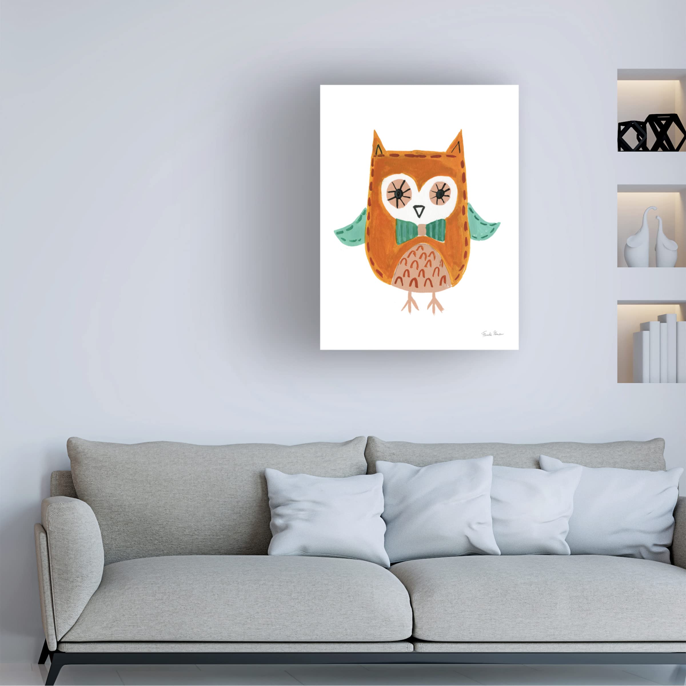 Trademark Fine Art 'Neighborhood Pals V' Canvas Wall Art by Farida Zaman - Vibrant Kids Room Decor, Playroom Artwork & Nursery Painting for Children's Spaces