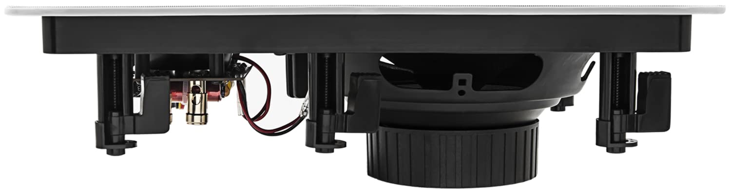 EARTHQUAKE Sound EWS800 Edgeless Series 8-inch In-Wall Speakers (Black, Pair) - High-Quality Home Theater & Surround Sound System for Living Room, Bedroom & Office
