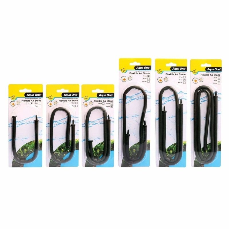 Aqua One Flexible Airstone for Aquariums - High Efficiency Oxygen Diffuser for Fish Tanks, Ponds & Hydroponics - Perfect for Bubble Walls, Decorative Aeration & Water Circulation